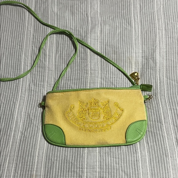 Juicy Couture Handbags - Y2K Vintage Juicy Couture Yellow and Green Clutch